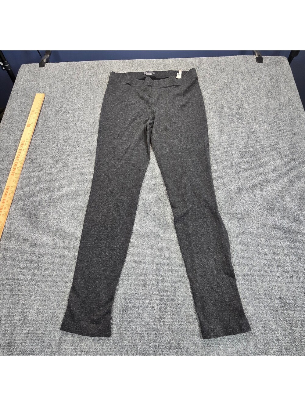 Vince Charcoal Ponte Knit Bootcut Pants Women's L Side Zip Stretch